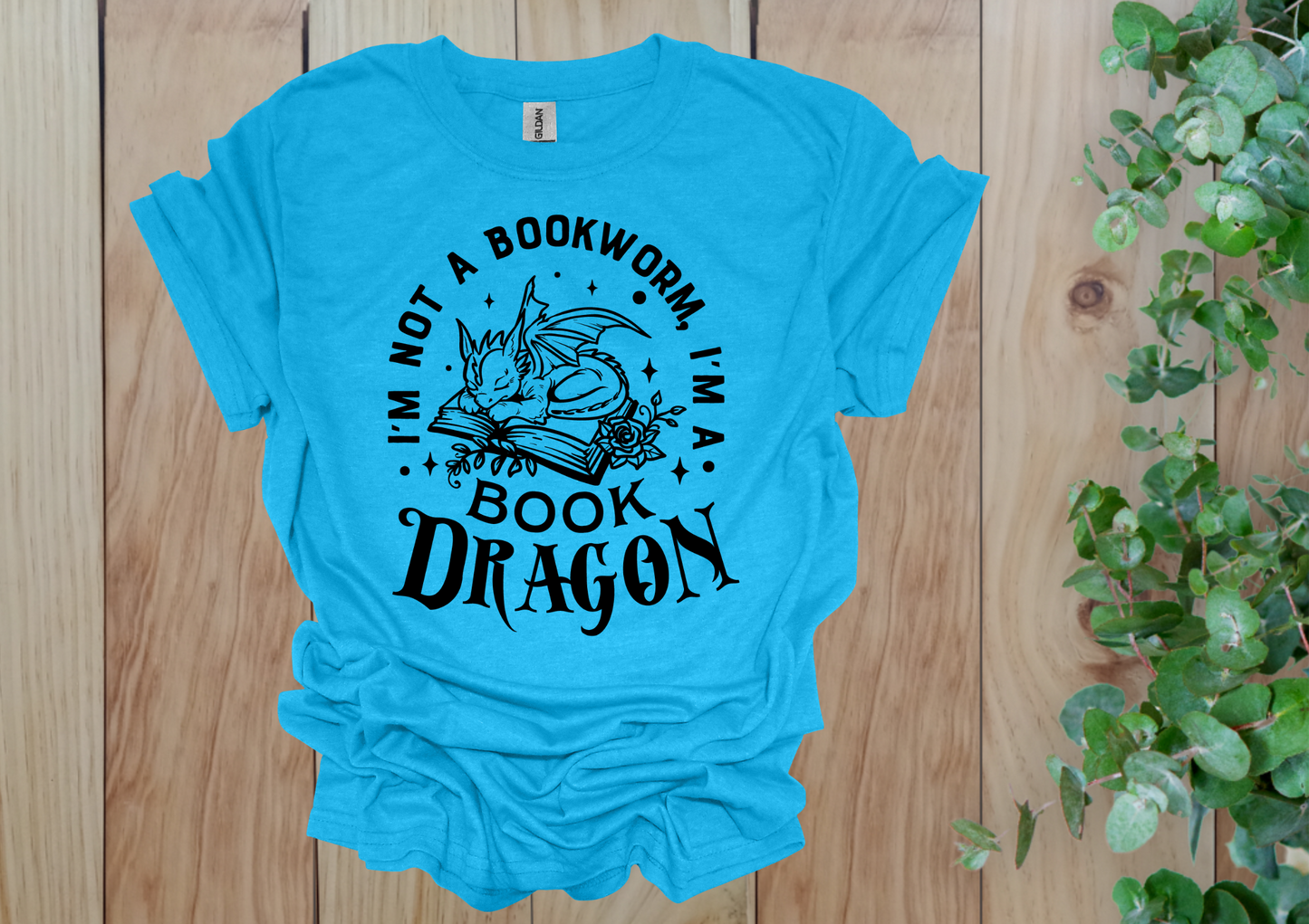 Cute Book Dragon Tee