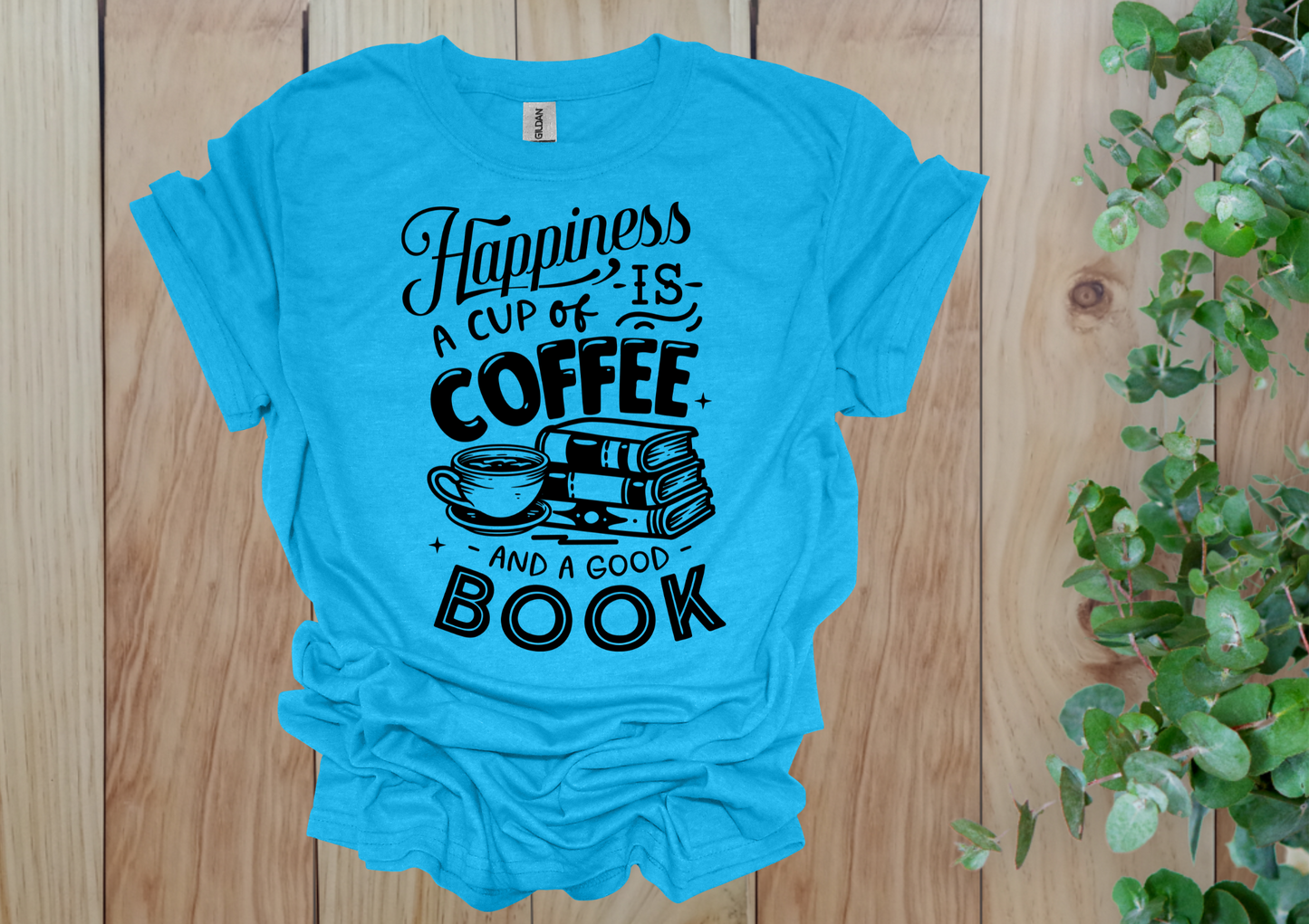 Happiness is Coffee & Books Tee