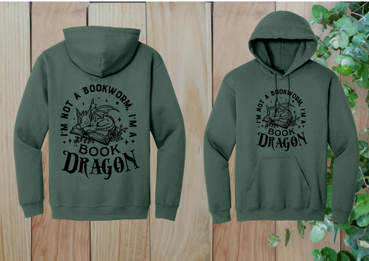 Cute Book Dragon Hoodie