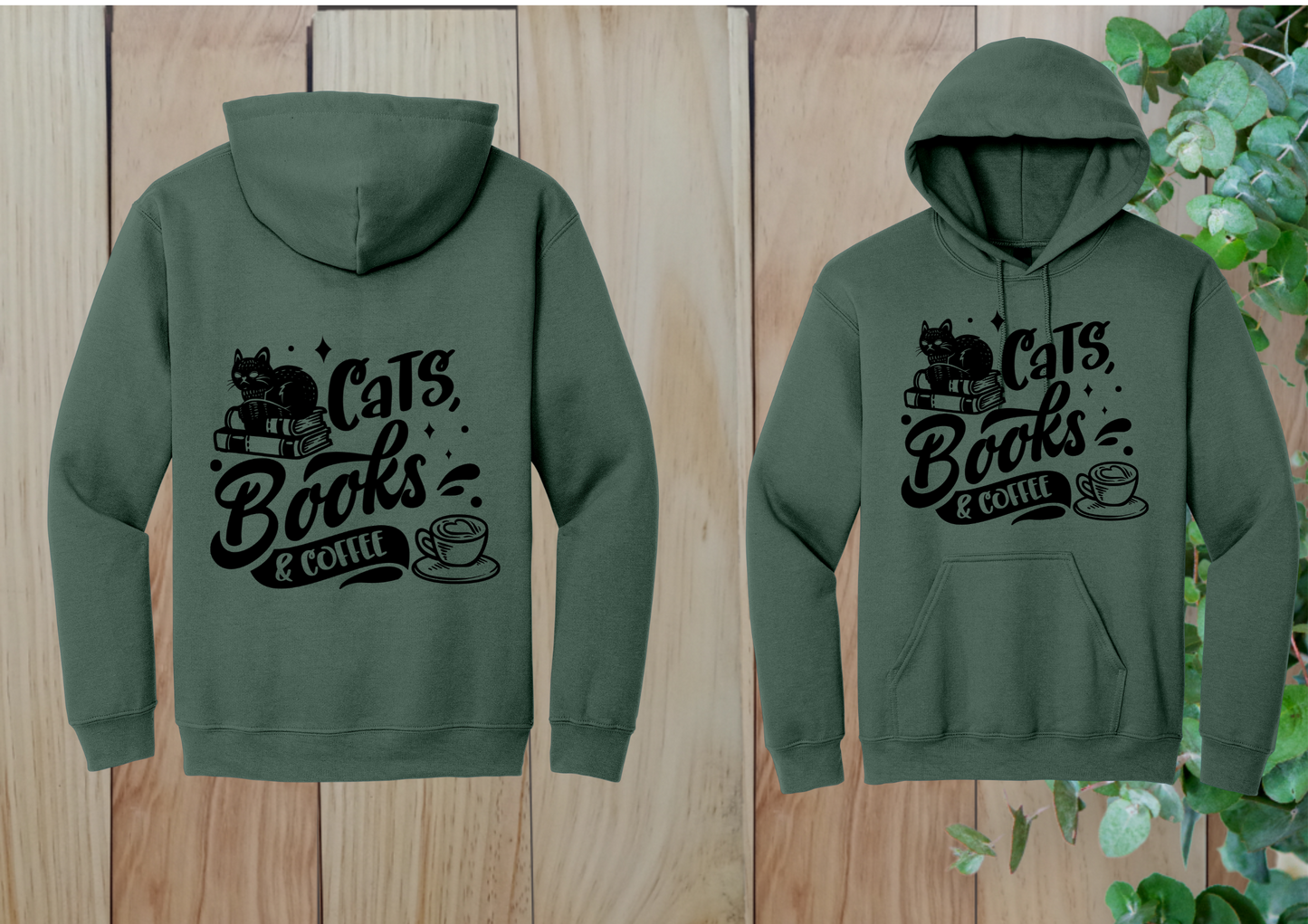 Cats, Books & Coffee Hoodie