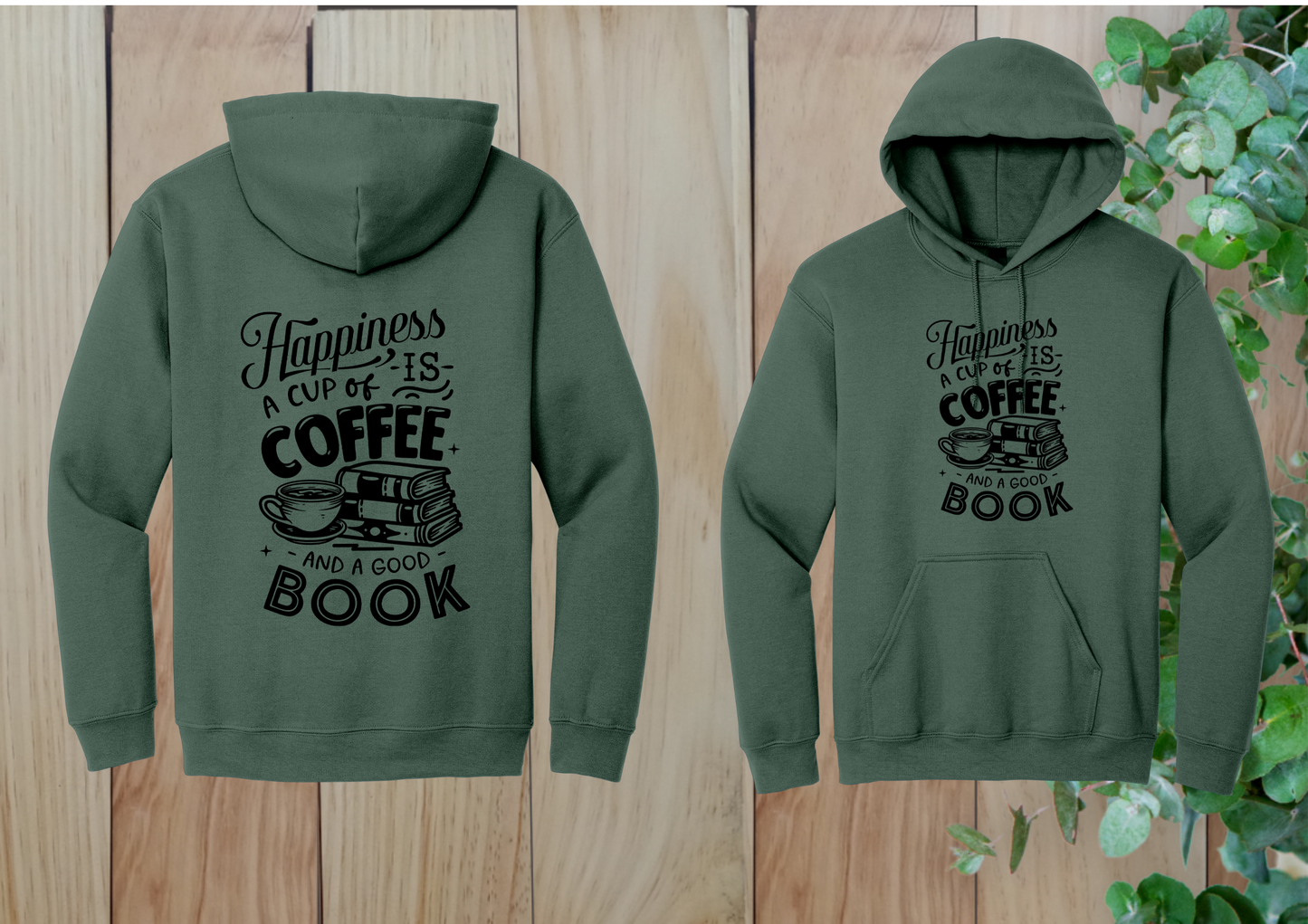 Happiness is Coffee & Books Hoodie