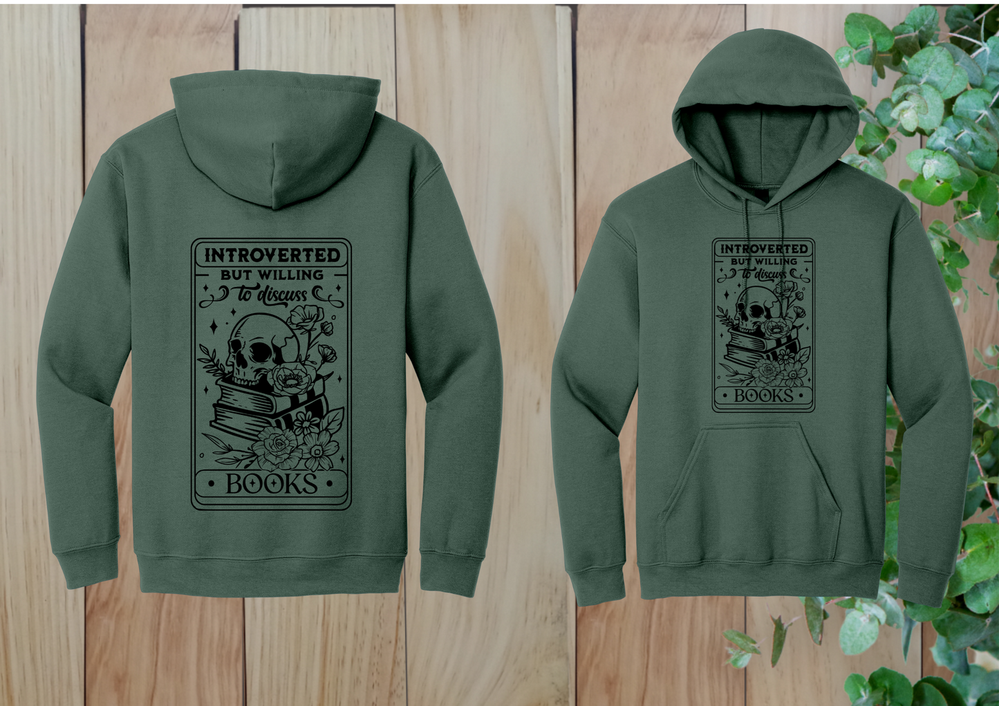 Introverted But Bookish Hoodie