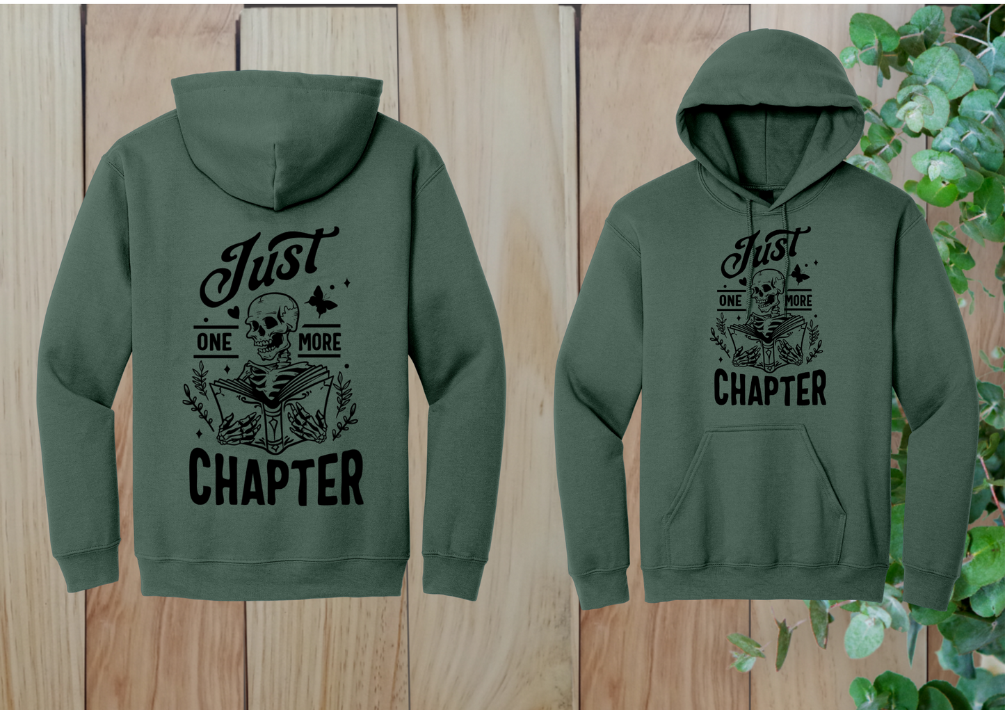 Just One More Chapter Skeleton Hoodie