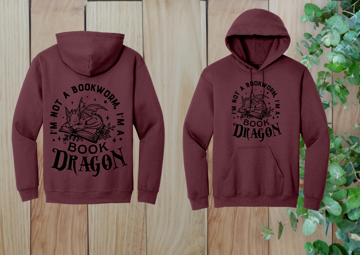 Cute Book Dragon Hoodie