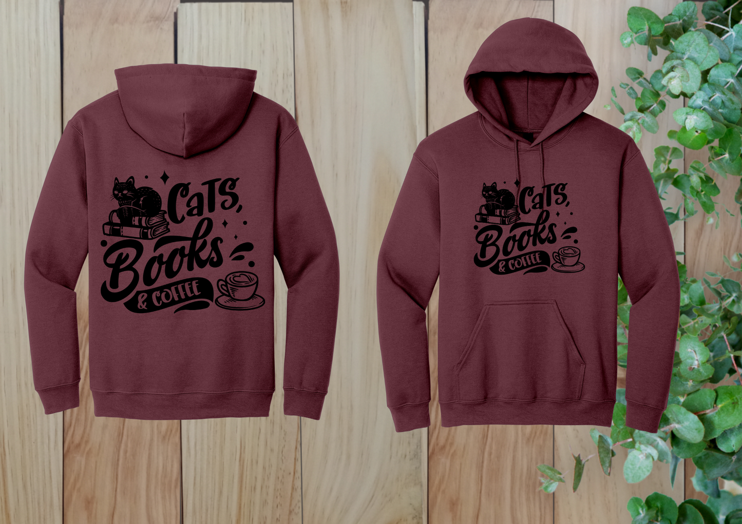 Cats, Books & Coffee Hoodie