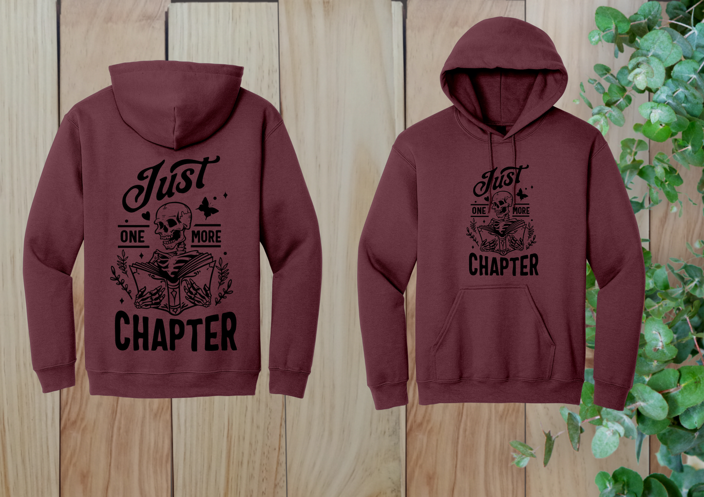 Just One More Chapter Skeleton Hoodie