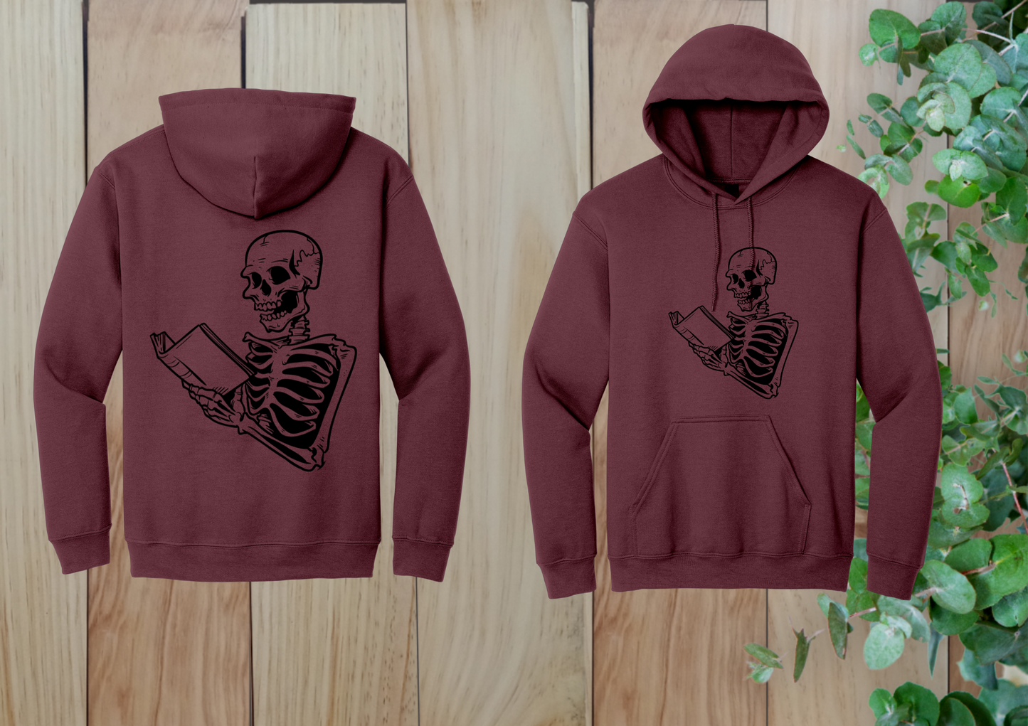 Skull Reading Hoodie