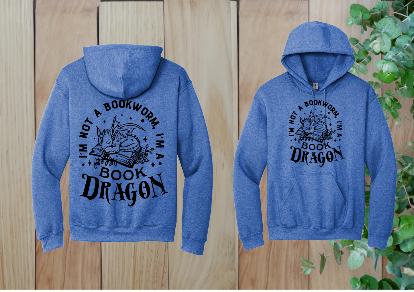 Cute Book Dragon Hoodie