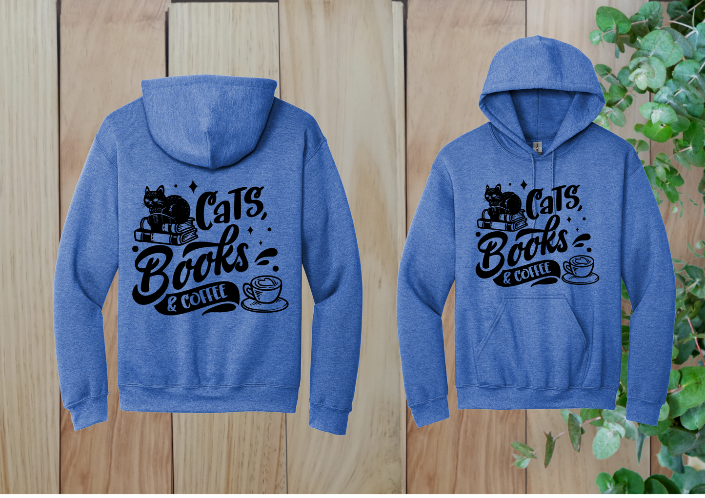 Cats, Books & Coffee Hoodie