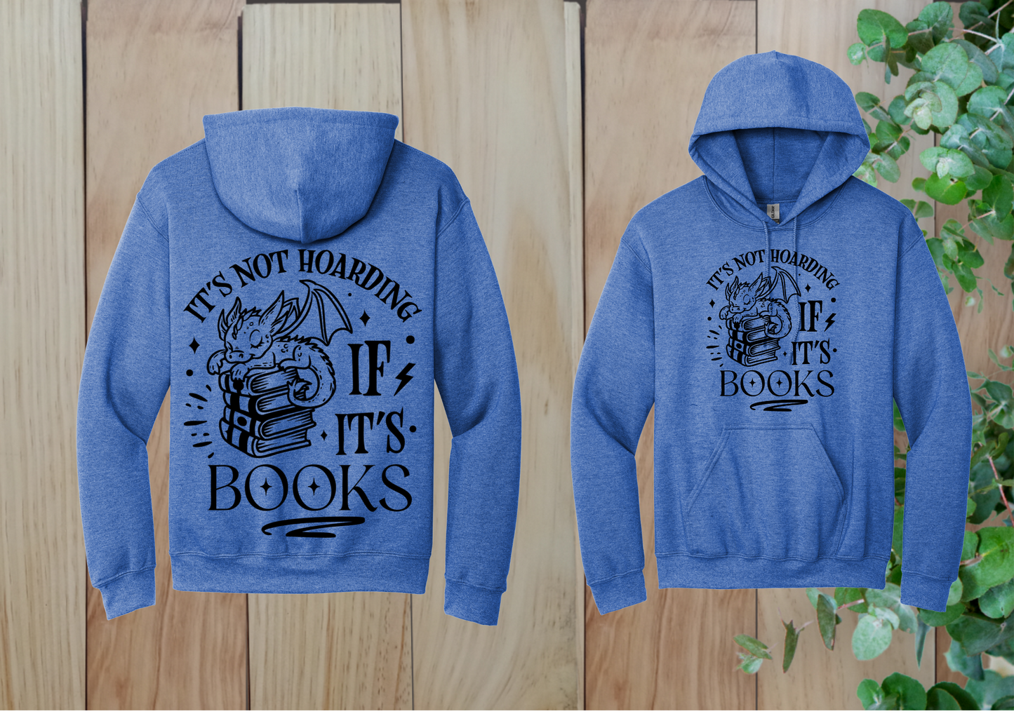 Book Hoarding Dragon Hoodie