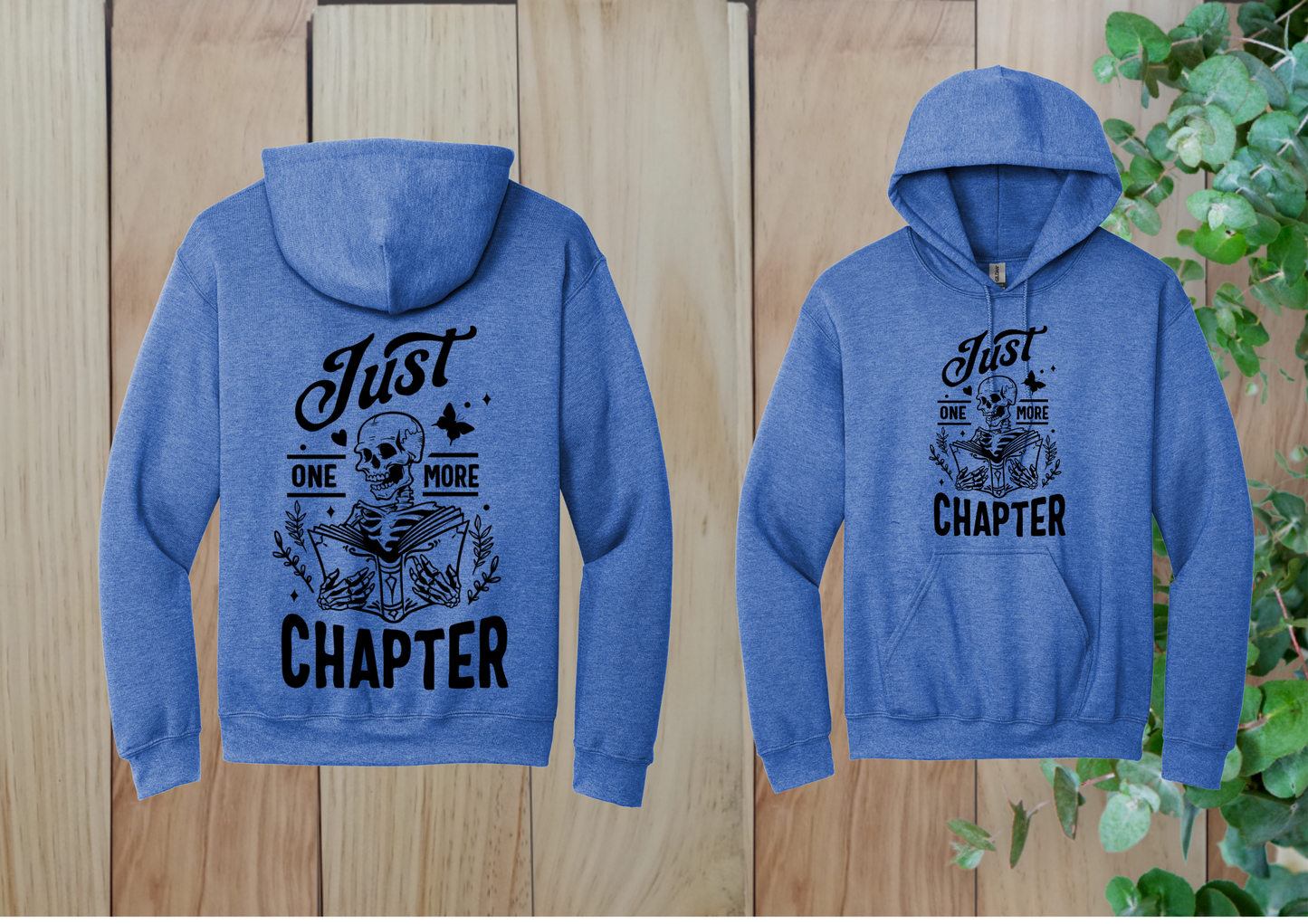 Just One More Chapter Skeleton Hoodie