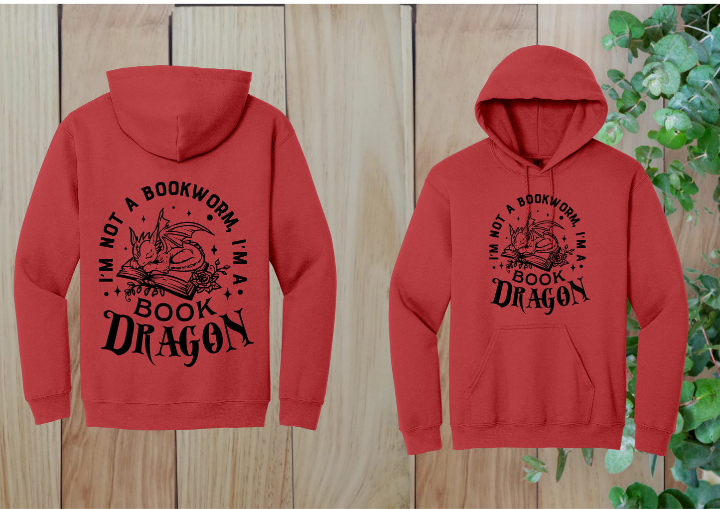 Cute Book Dragon Hoodie