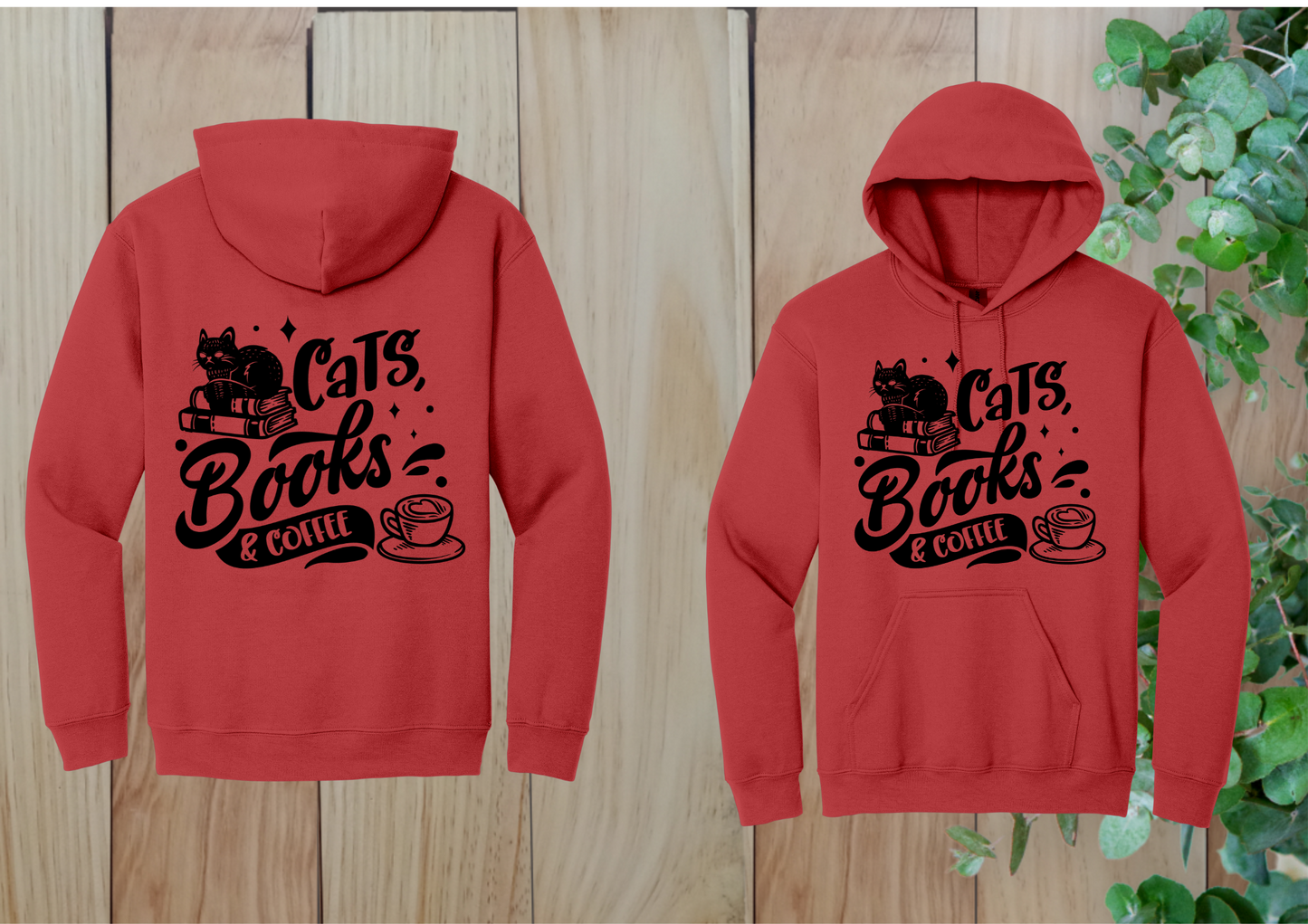 Cats, Books & Coffee Hoodie