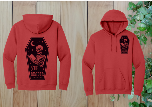 The Reader Skeleton Hoodie