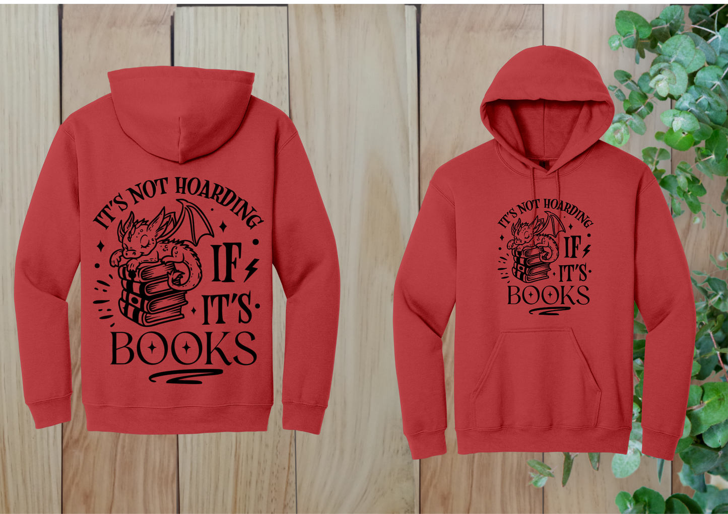 Book Hoarding Dragon Hoodie