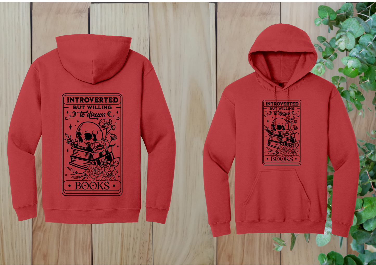 Introverted But Bookish Hoodie