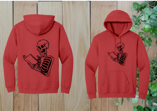 Skull Reading Hoodie