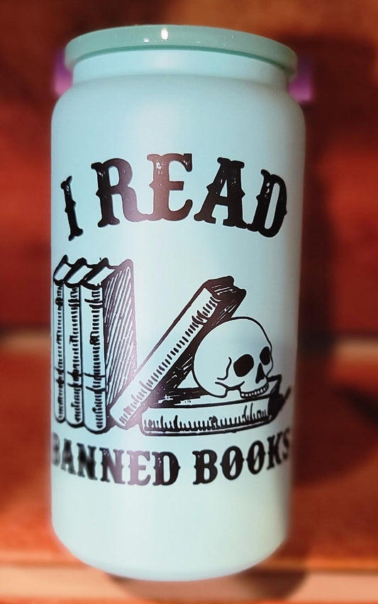 Banned Books Metal Jar