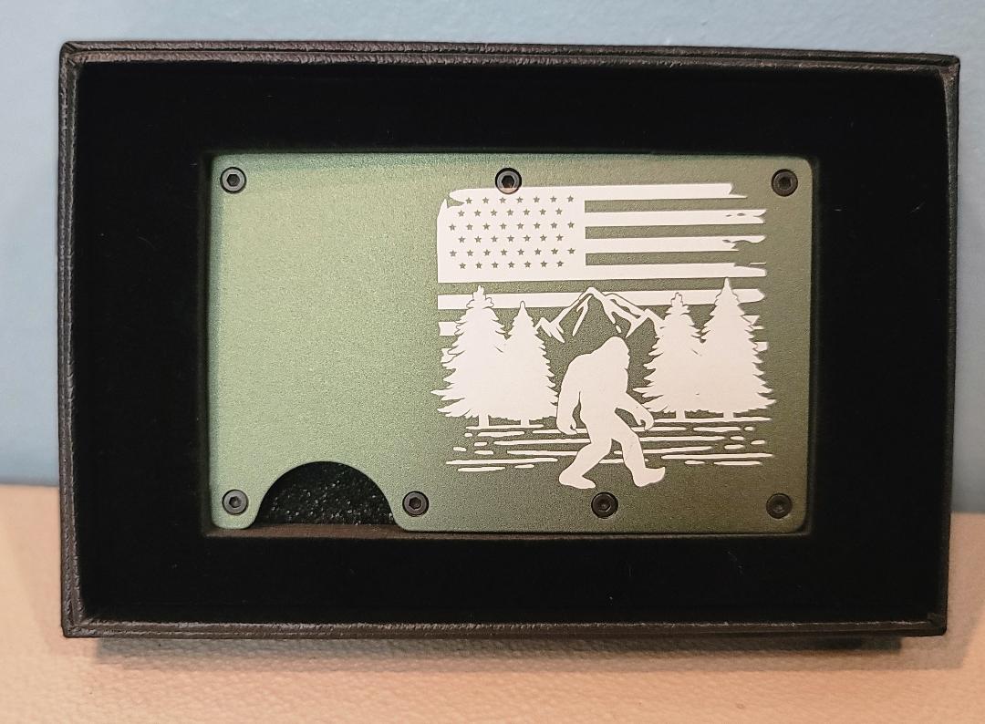 Bigfoot flag wallet