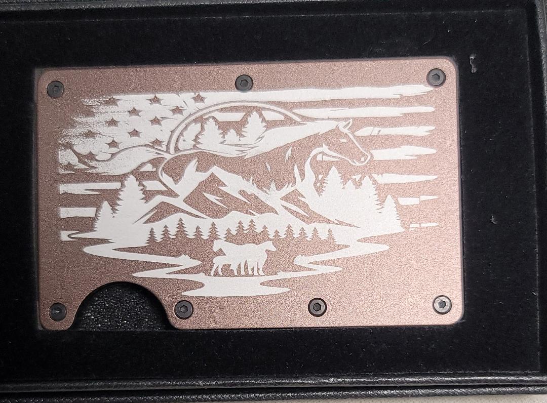 Horse flag wallet