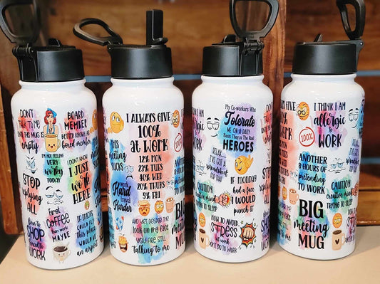 32 oz - Work stickers Hydro Bottle