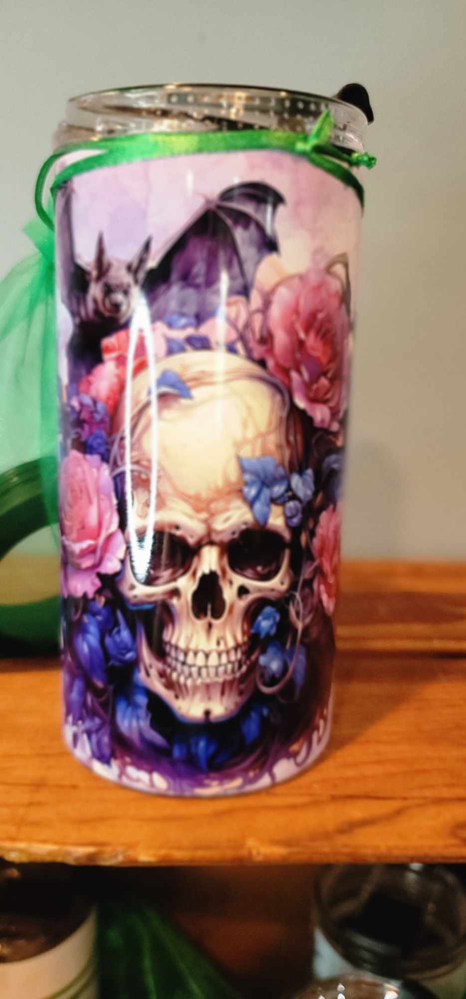 4 in 1  can cooler -skull