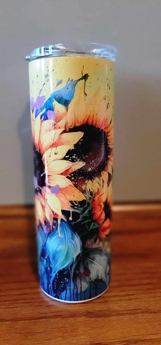 Sunflower 20 ounce tumbler