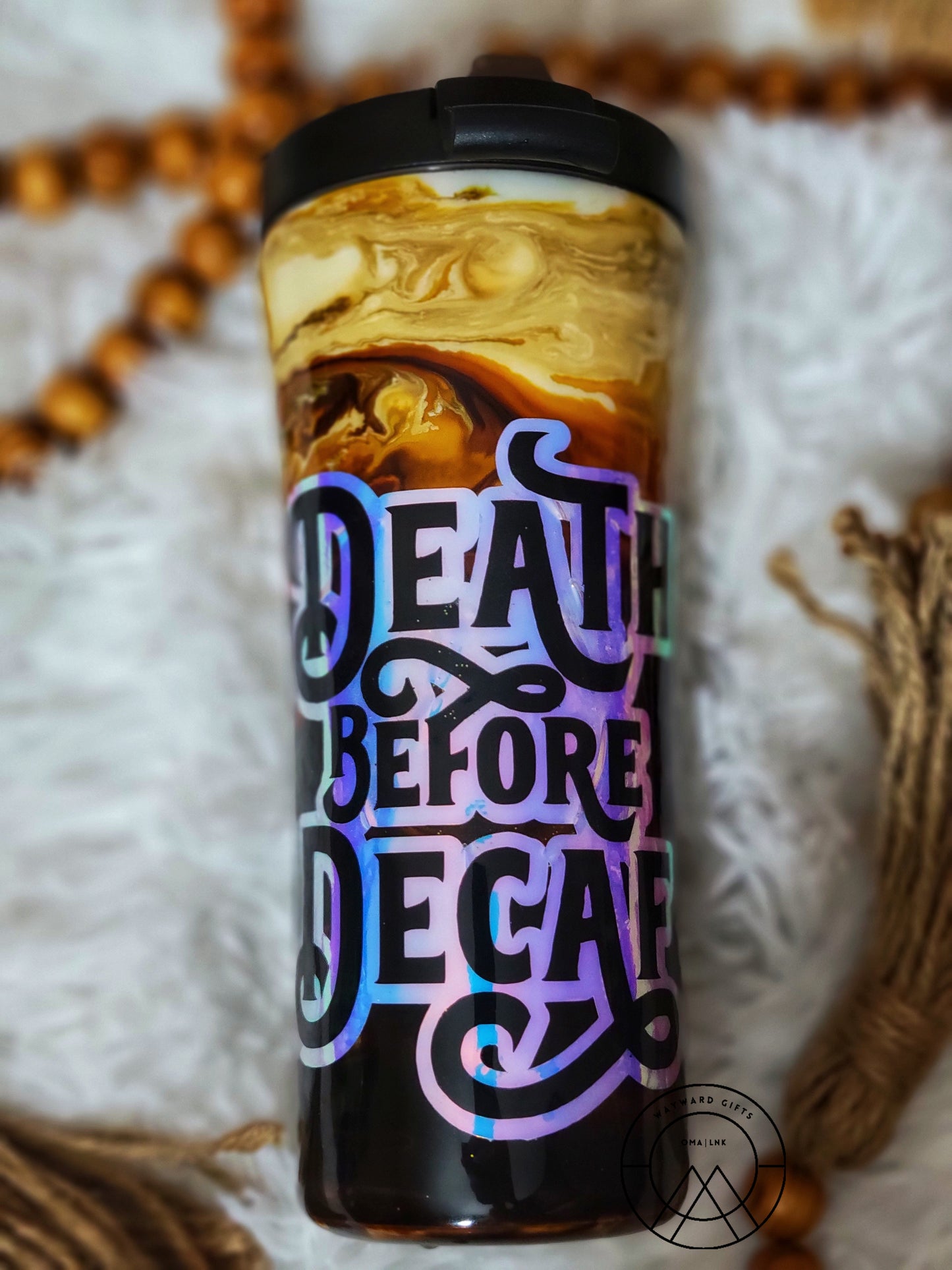 Death Before Decaf Travel Cup