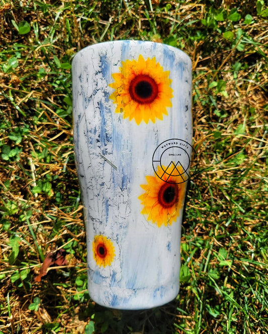 Rustic Sunflower Tumbler